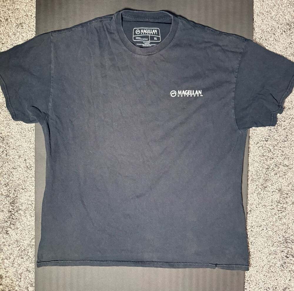 Magellan Outdoors Florida Fishing Graphic T-Shirt Size XL Black